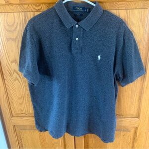 Polo by Ralph Lauren Dark Gray Classic Polo Shirt with Embroidered Logo
